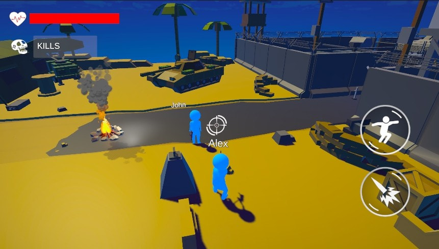蓝色小人竞技场(Star Fights Multiplayer)2